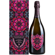 Bottle and gift box of Dom Perignon Rose Damien Hirst Limited Edition 2010, a vintage rosé Champagne from Champagne, France, 750ml