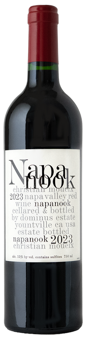 Bottle of Dominus Estate Napanook 2023, a red wine from Napa Valley, California, 750ml
