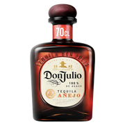 Bottle of Don Julio Anejo Tequila, an añejo tequila from Jalisco, Mexico