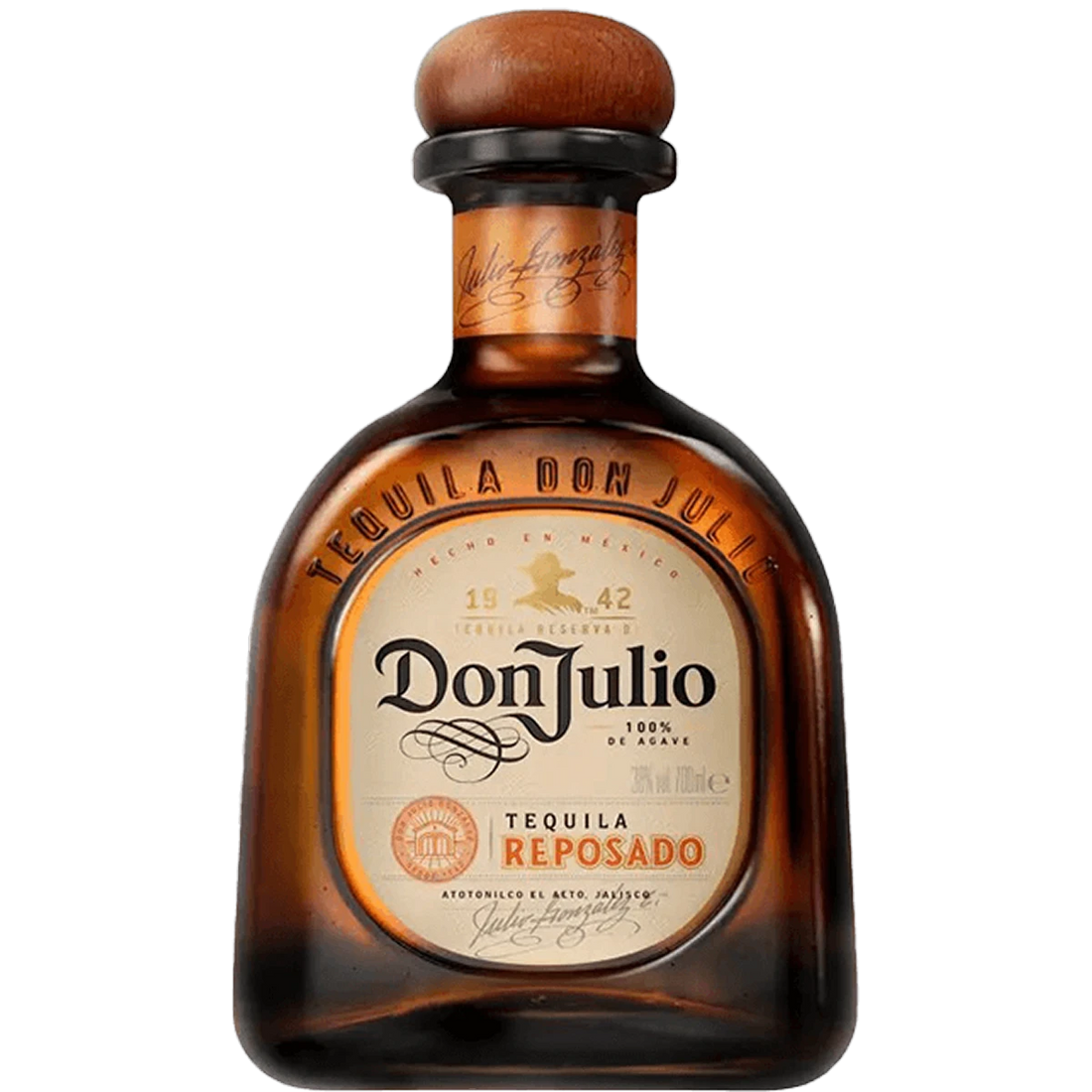 Bottle of Don Julio Reposado Tequila, a reposado tequila from Jalisco, Mexico