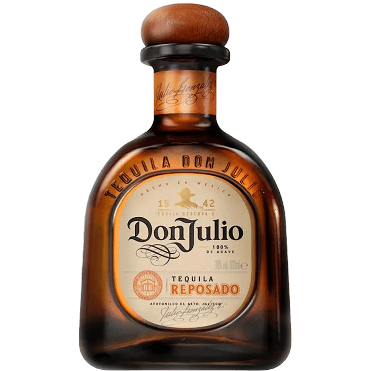Bottle of Don Julio Reposado Tequila, a reposado tequila from Jalisco, Mexico