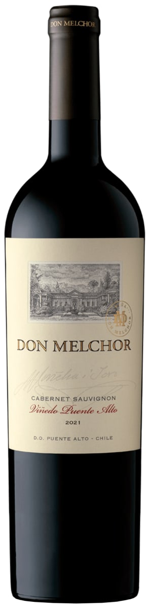 Bottle of Don Melchor Cabernet Sauvignon 2021, a Cabernet Sauvignon from Puente Alto, Maipo Valley, Chile, 750ml