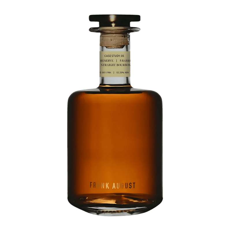 Bottle of Frank August Case Study 05, a wheated Kentucky straight bourbon from the United States