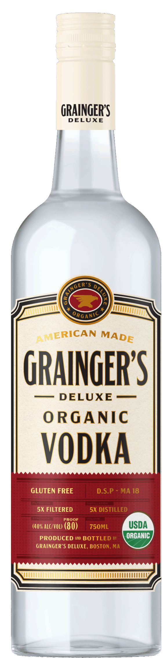 Grainger's Deluxe Organic Vodka