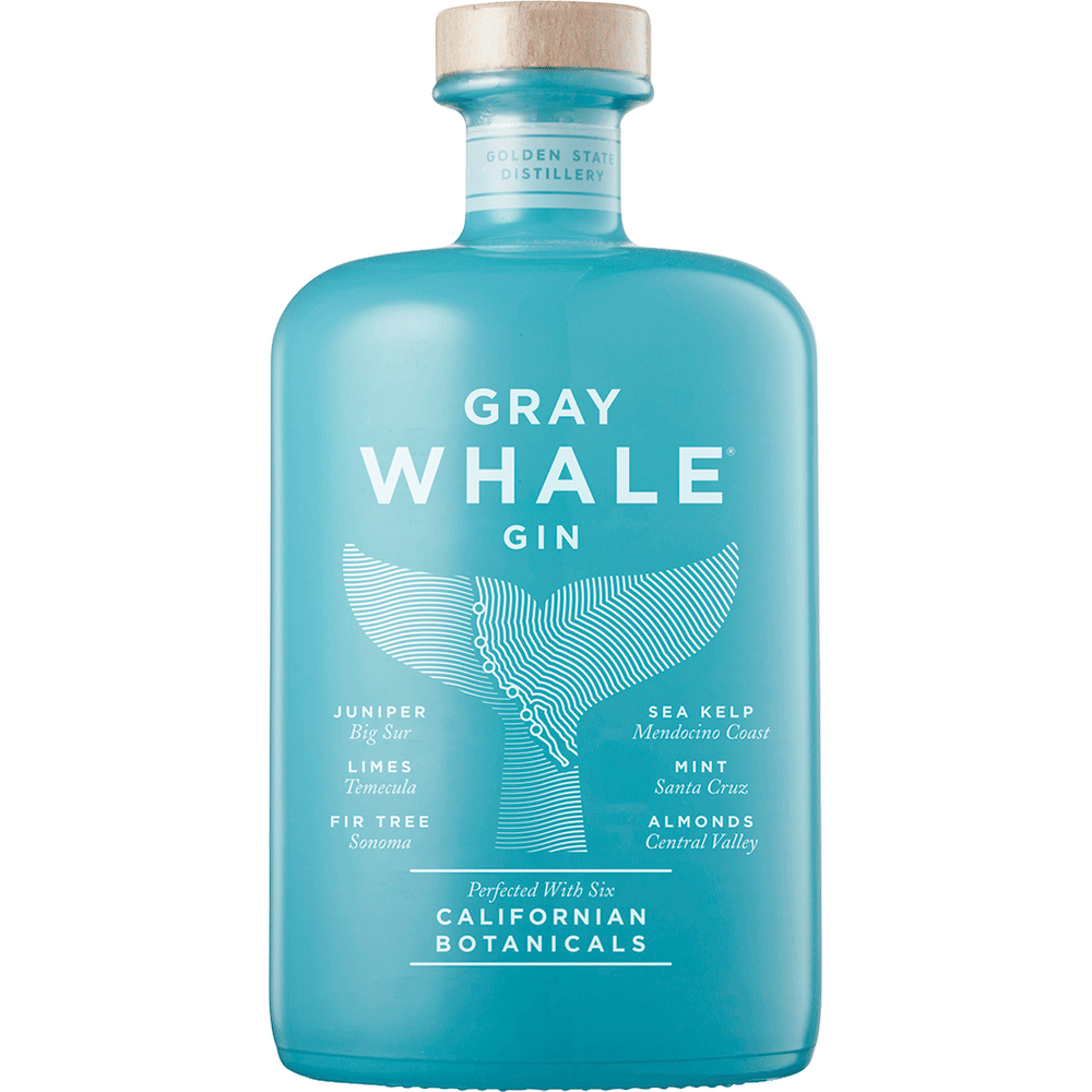 Bottle of Gray Whale Gin, a gin from California, 750ml