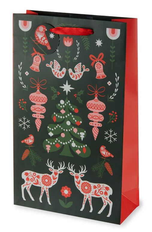 Cakewalk Scandinavian Holiday Two Bottle Wine Bag