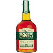Bottle of Henry McKenna Single Barrel 10 Year, a Kentucky straight bourbon whiskey from the United States