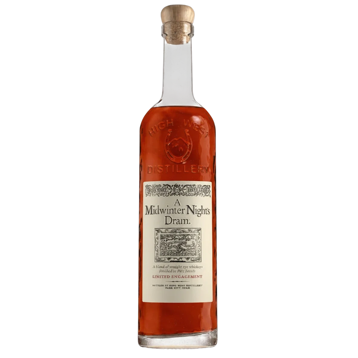 Bottle of High West A Midwinter Night's Dram, a port-finished rye whiskey from Utah, United States
