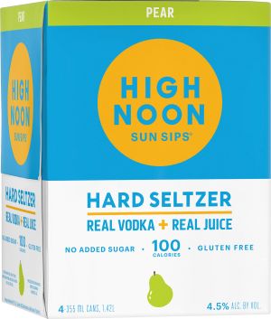 High Noon Hard Seltzer Pear 4pk 355ml