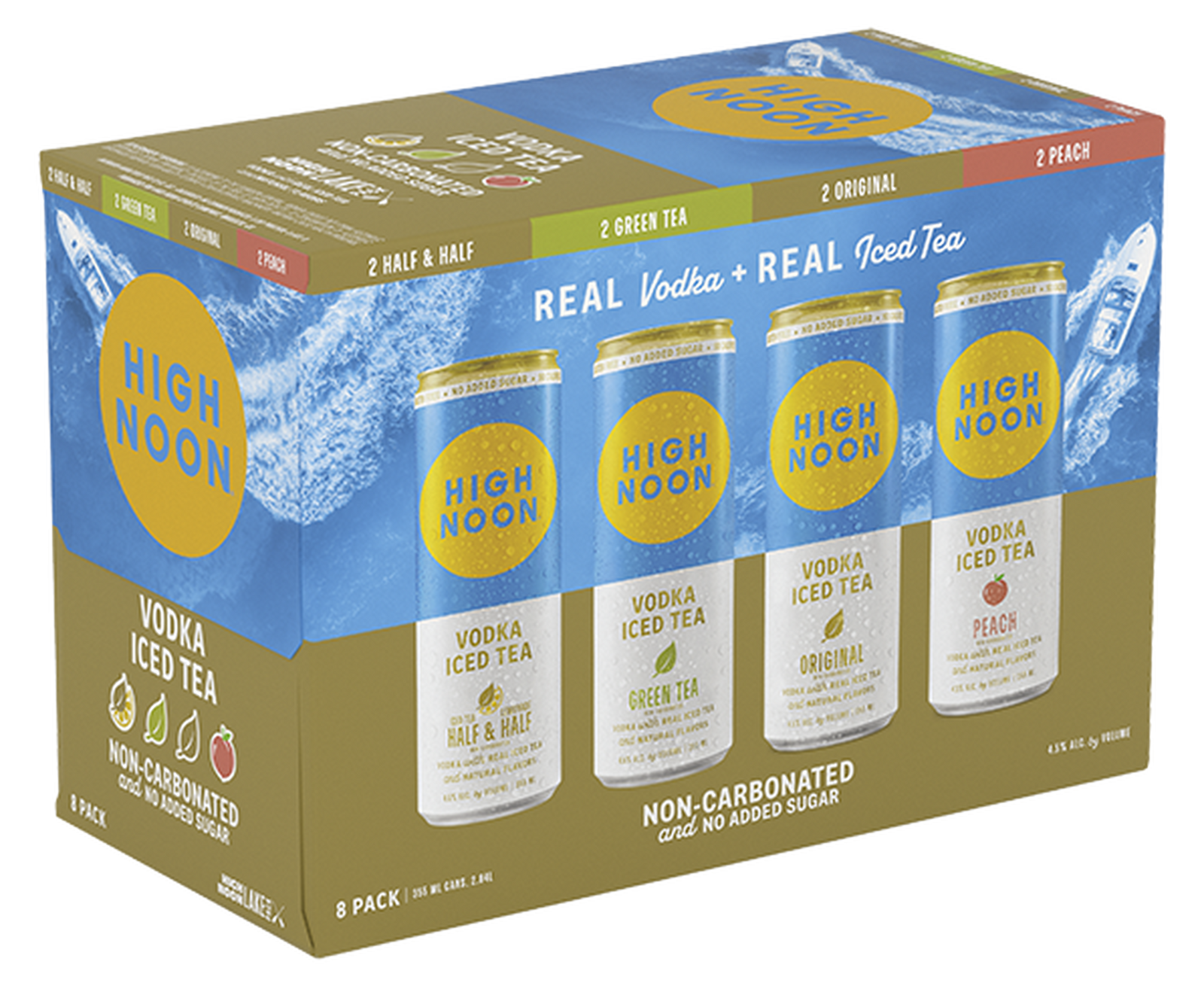 High Noon Hard Iced Tea Lake Variety 8 Pack