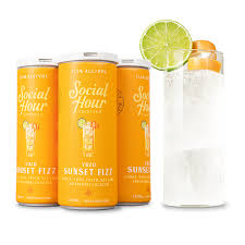 Social Hour Cocktails Yuzu Sunset Fizz