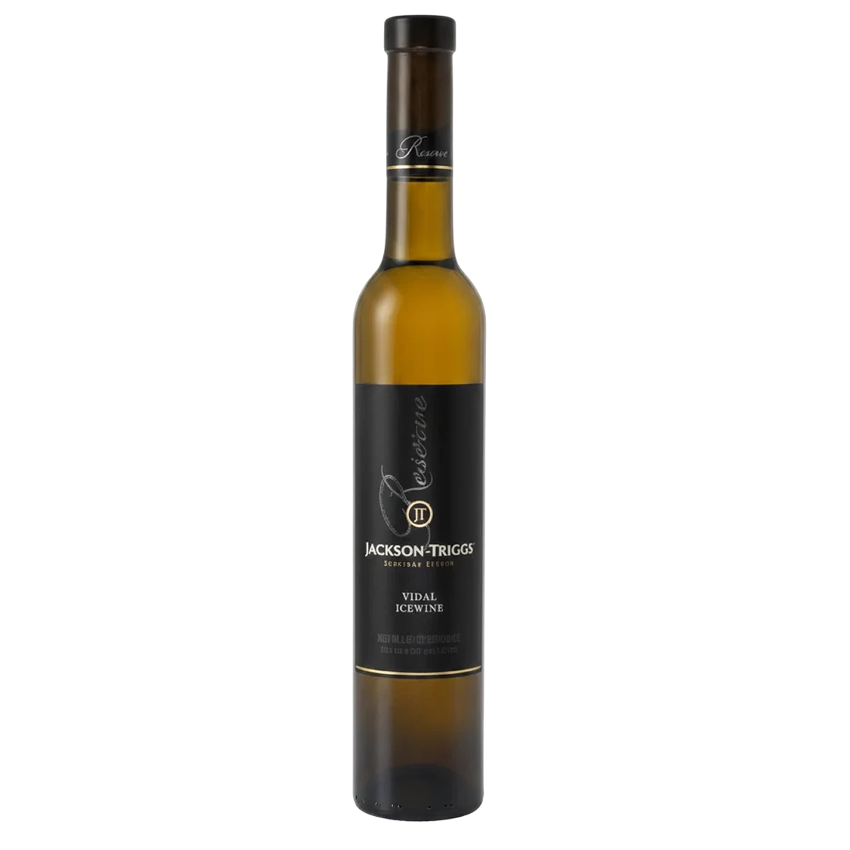 Bottle of Jackson-Triggs Reserve Vidal Icewine, a dessert wine from Niagara Peninsula, Ontario, Canada, 187ml