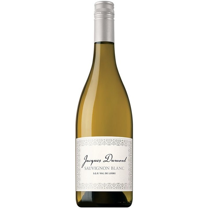 Bottle of Jacques Dumont Val de Loire Sauvignon Blanc, a white wine from the Loire Valley, France, 750ml