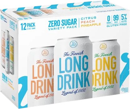 Long Drink Zero Sugar Variety 12 Pack