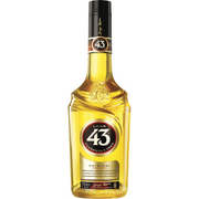 Bottle of Licor 43 Cuarenta y Tres Liqueur, a vanilla liqueur from Spain