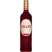 Bottle of Lillet Rouge, a wine aperitif from Bordeaux, France, 750ml