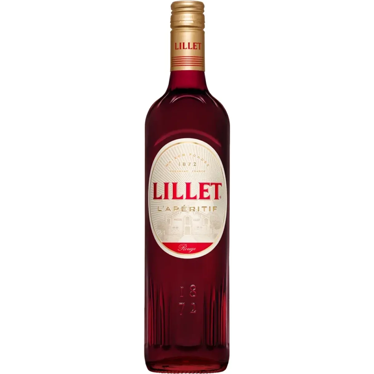 Bottle of Lillet Rouge, a wine aperitif from Bordeaux, France, 750ml