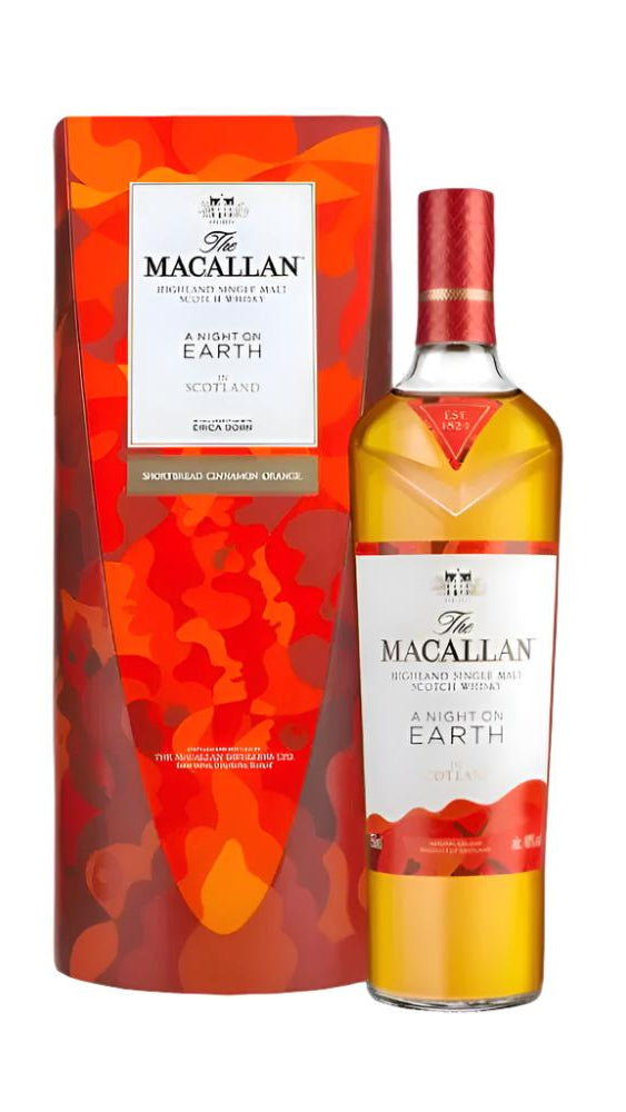 Bottle of The Macallan A Night on Earth 2021, a Speyside single malt Scotch whisky