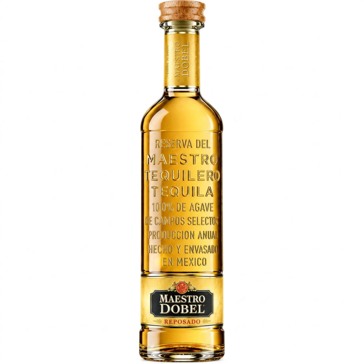 Bottle of Maestro Dobel Reposado Tequila, a reposado tequila from Jalisco, Mexico, 750ml