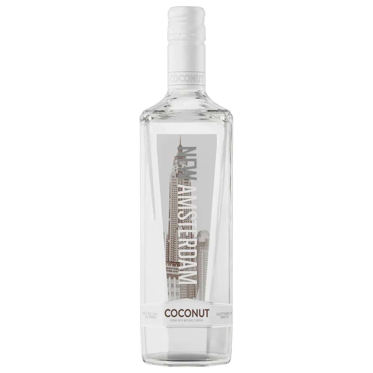 Bottle of New Amsterdam Coconut Vodka, a coconut vodka from the United States