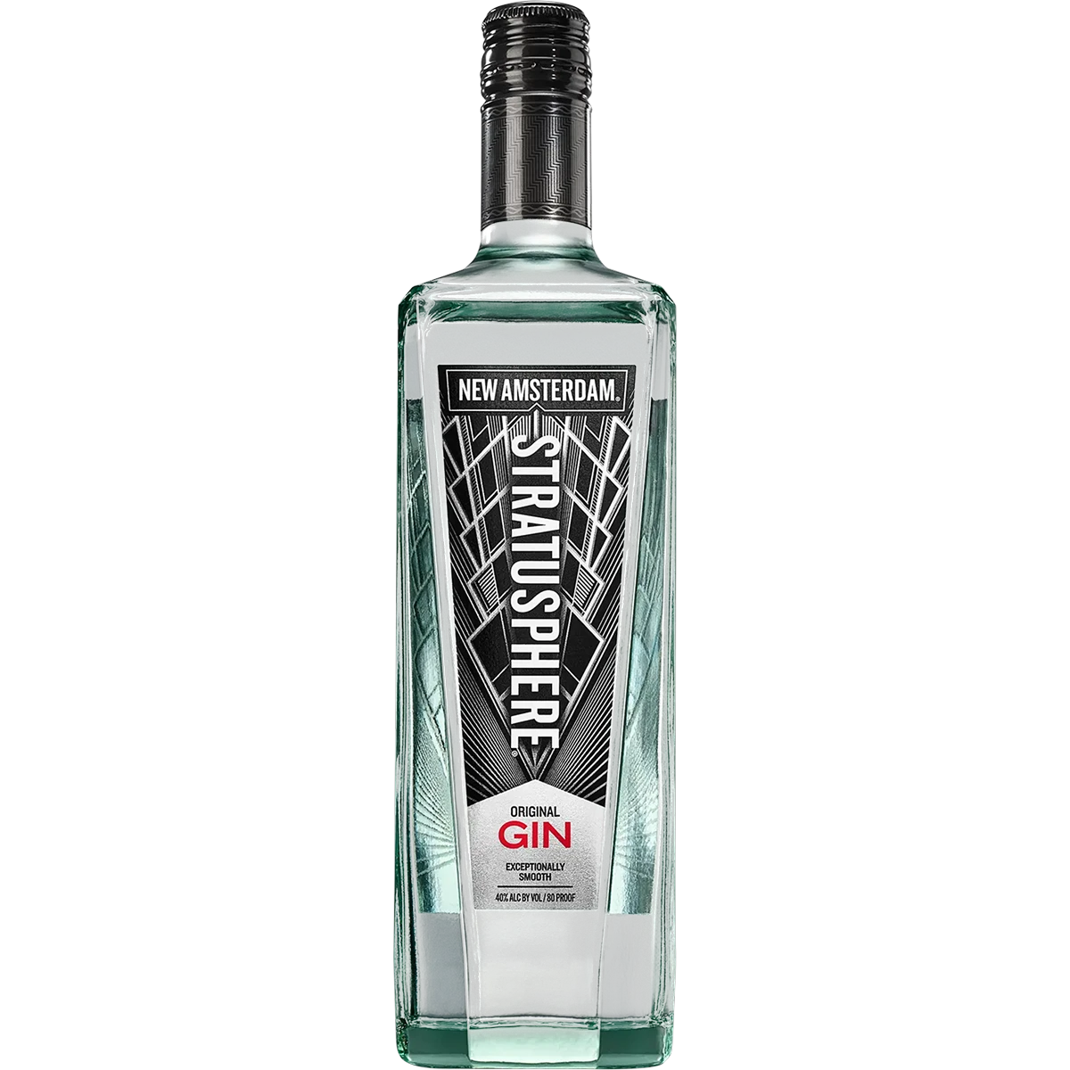 Bottle of New Amsterdam Stratusphere Gin, a gin from California