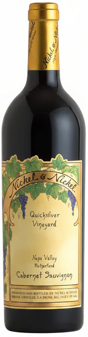Bottle of Nickel & Nickel Quicksilver Vineyard Rutherford Cabernet Sauvignon 2023, a Cabernet Sauvignon from Rutherford, Napa Valley, California, 750ml