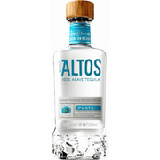 Bottle of Olmeca Altos Plata Tequila, a blanco tequila from Jalisco, Mexico