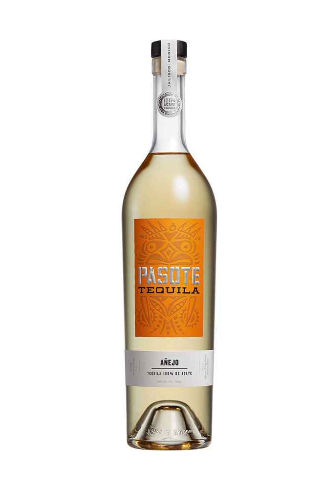 Bottle of Pasote Anejo Tequila, an añejo tequila from Jalisco, Mexico, 750ml