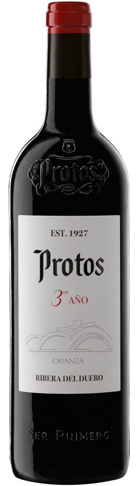 Bottle of Protos Ribera del Duero Crianza 2021, a red wine from Ribera del Duero, Spain, 750ml