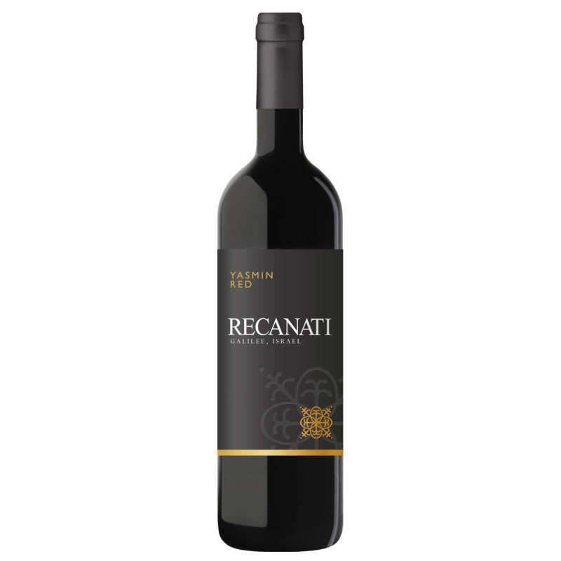 Bottle of Recanati Yasmin Red Blend, a red wine from Galilee, Israel, 750ml