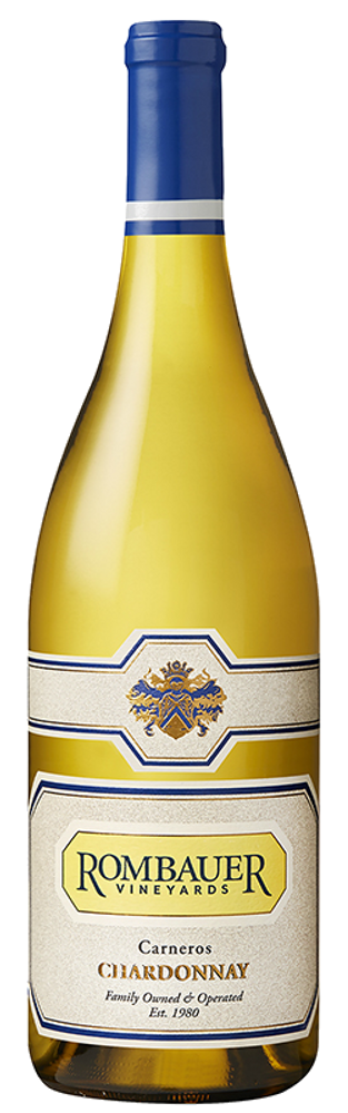 Bottle of Rombauer Carneros Chardonnay 2024, a white wine from Carneros, California, 750ml
