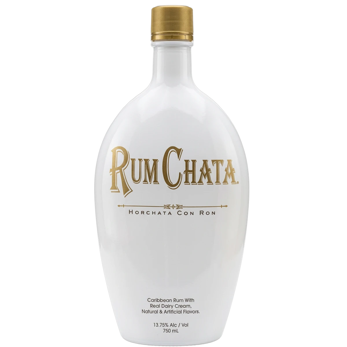 Bottle of RumChata Horchata Con Ron, a cream liqueur from the United States