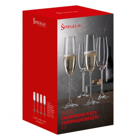 Spiegelau Salute Champagne Flutes 4 Pack