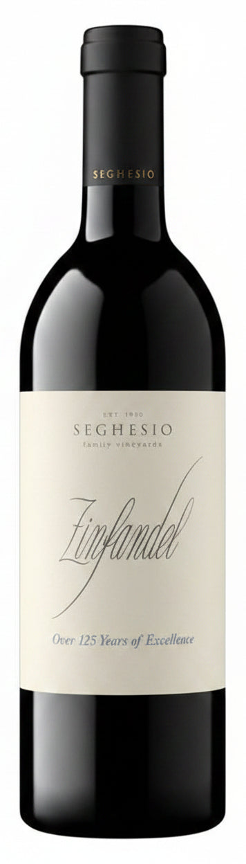 Bottle of Seghesio Sonoma Zinfandel 2024, a red wine from Sonoma County, California, 750ml