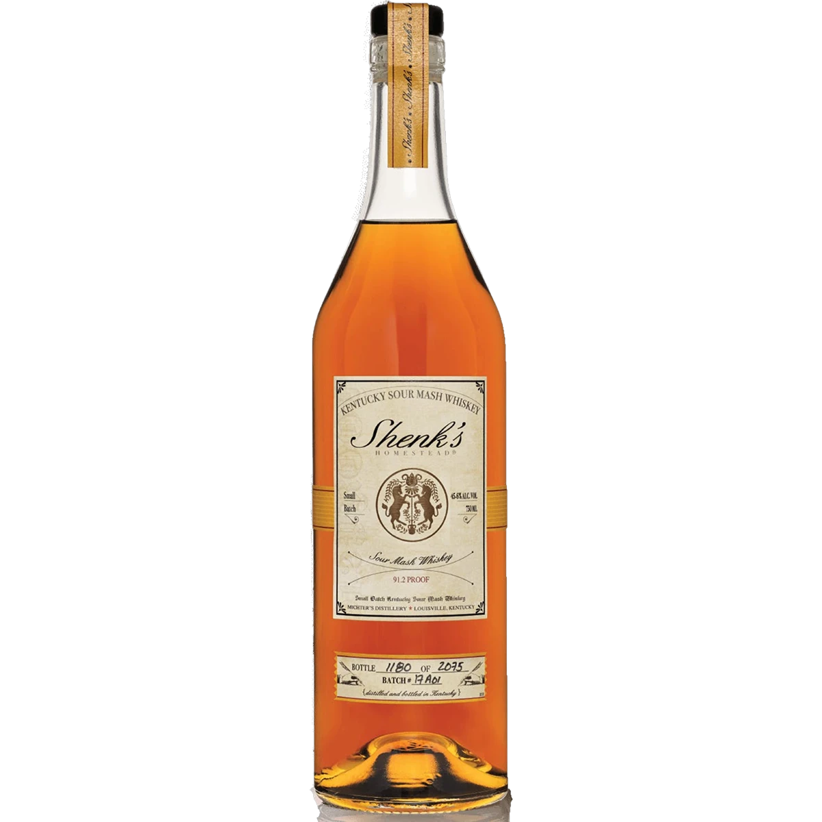 Bottle of Shenk's Homestead Kentucky Sour Mash Whiskey 2025 Release 750ml