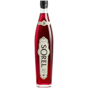 Bottle of Sorel Liqueur, a hibiscus liqueur from Brooklyn, New York, 750ml