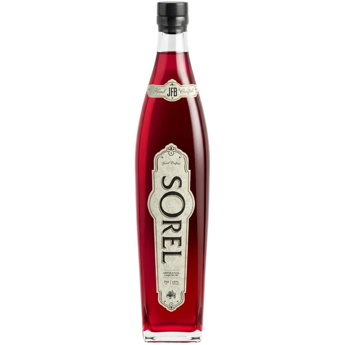 Bottle of Sorel Liqueur, a hibiscus liqueur from Brooklyn, New York, 750ml