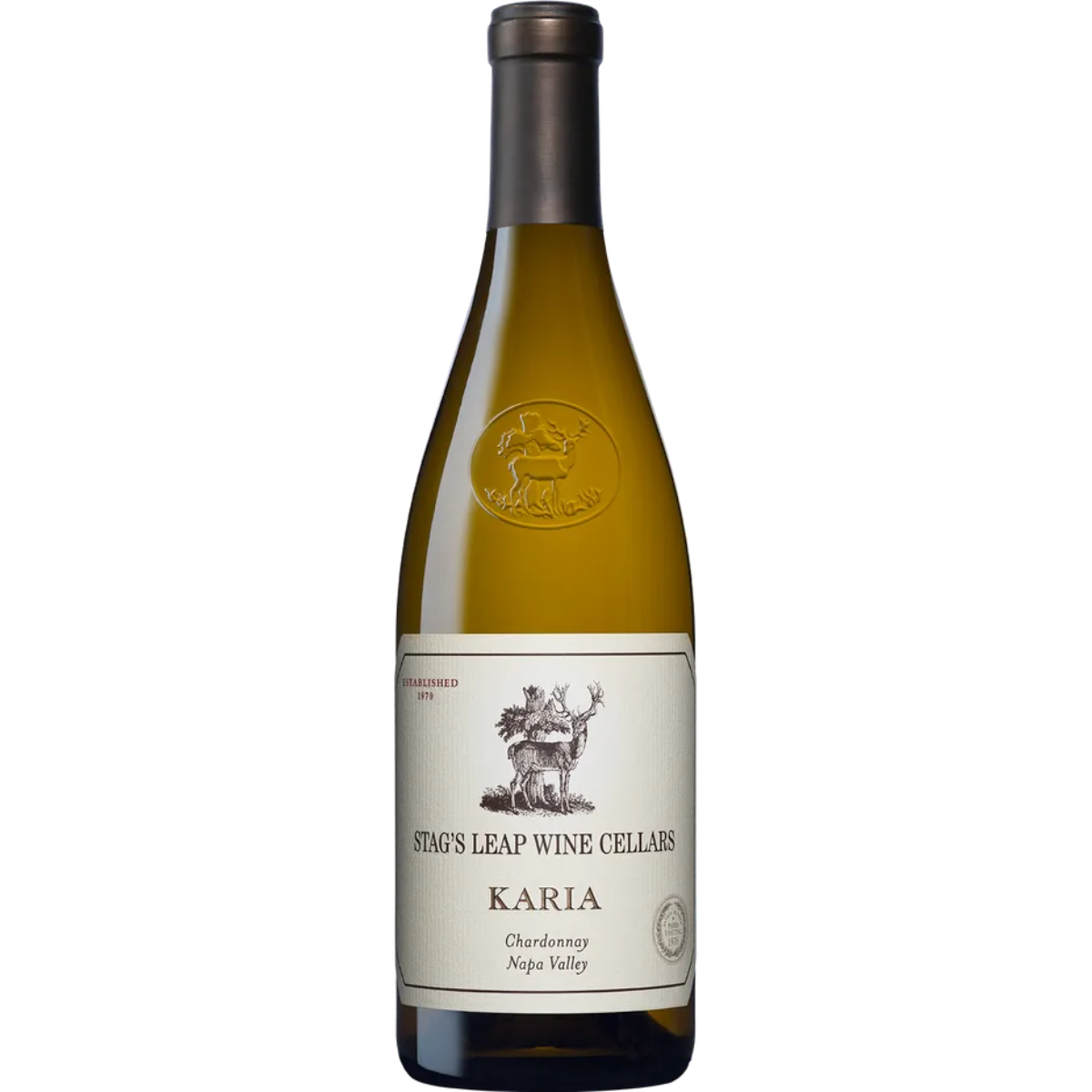 Bottle of Stag's Leap Wine Cellars Karia Chardonnay 2024, a white wine from Napa Valley, California, 750ml