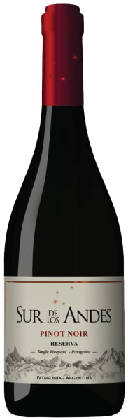 Bottle of Sur de los Andes Pinot Noir Reserva 2022, a red wine from Uco Valley, Mendoza, Argentina, 750ml