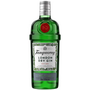 Bottle of Tanqueray London Dry Gin, a London dry gin from Scotland