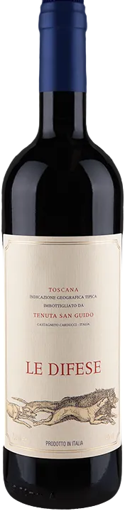 Bottle of Tenuta San Guido Le Difese 2024, a red wine from Tuscany, Italy, 750ml