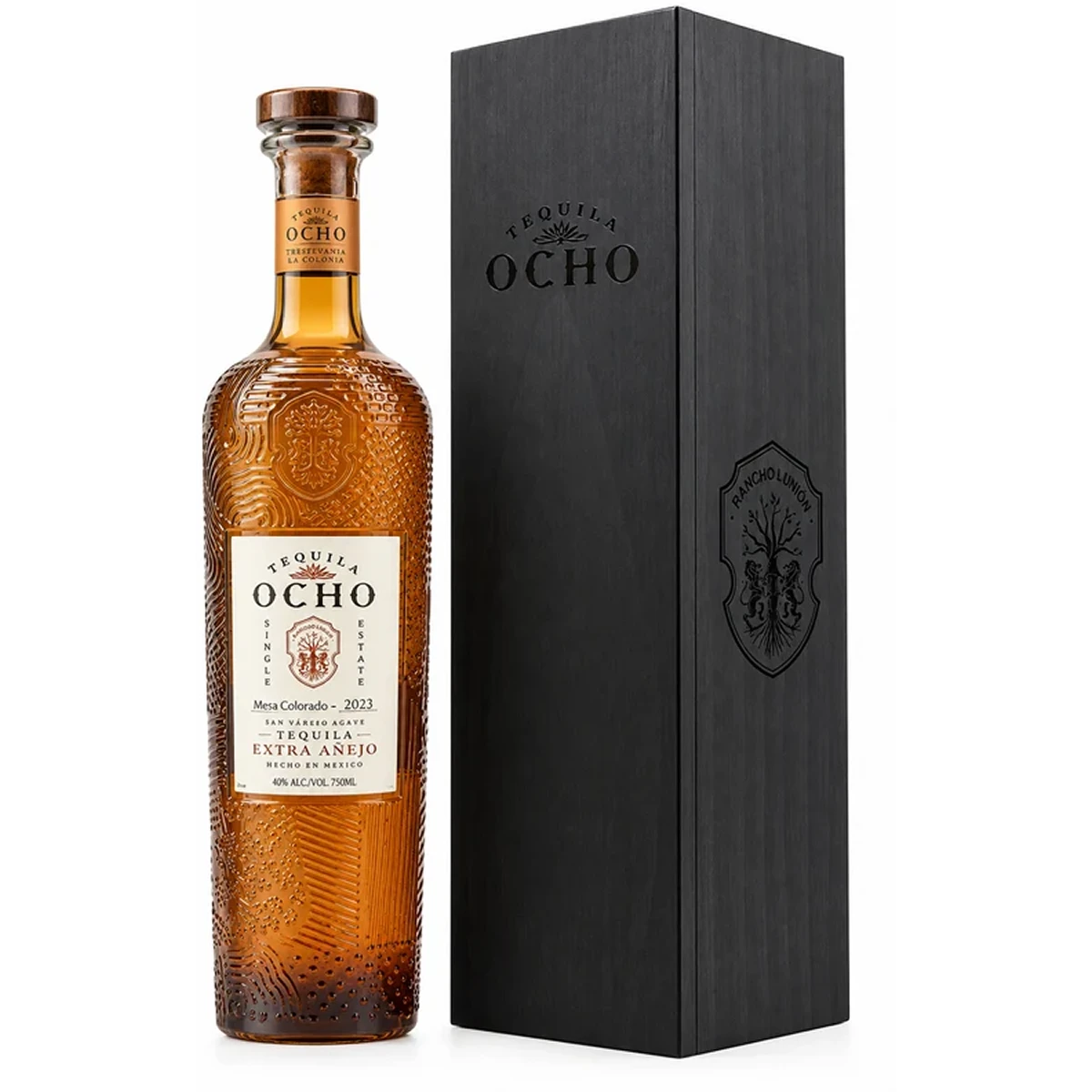 Bottle of Tequila Ocho Extra Anejo Mesa Colorada 2023, a single-estate tequila from Jalisco, Mexico, 750ml