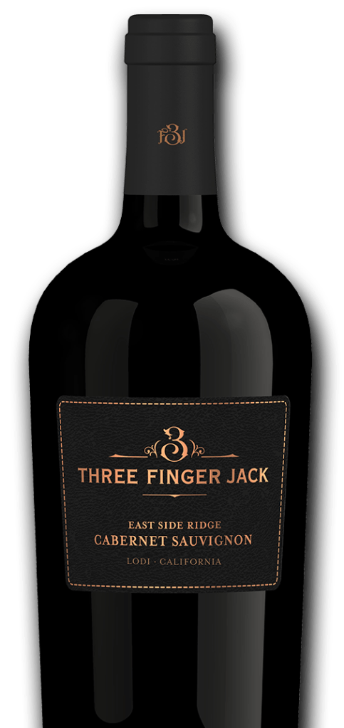 Bottle of Three Finger Jack East Side Ridge Lodi Cabernet Sauvignon, a Cabernet Sauvignon from Lodi, California, 750ml