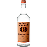 Bottle of Tito's Handmade Vodka, a corn vodka from the United States