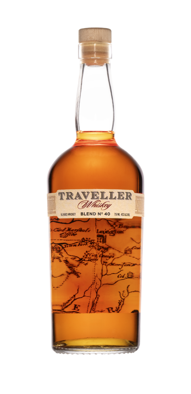Bottle of Traveller Whiskey Blend No. 40 750ml