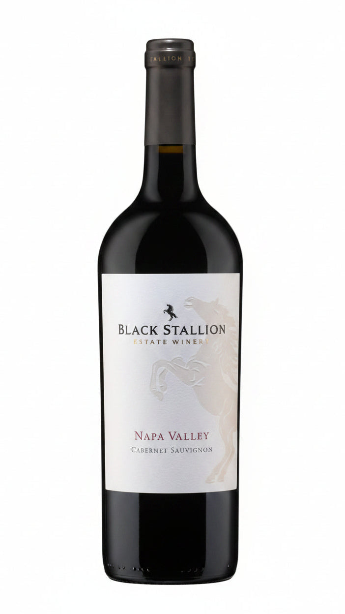 Black Stallion Cabernet Sauvignon Napa Valley 2023 750ml California red wine bottle.