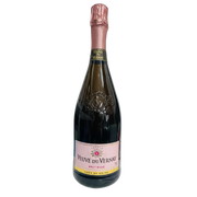 Bottle of Veuve du Vernay Brut Rose, a sparkling wine from France, 750ml