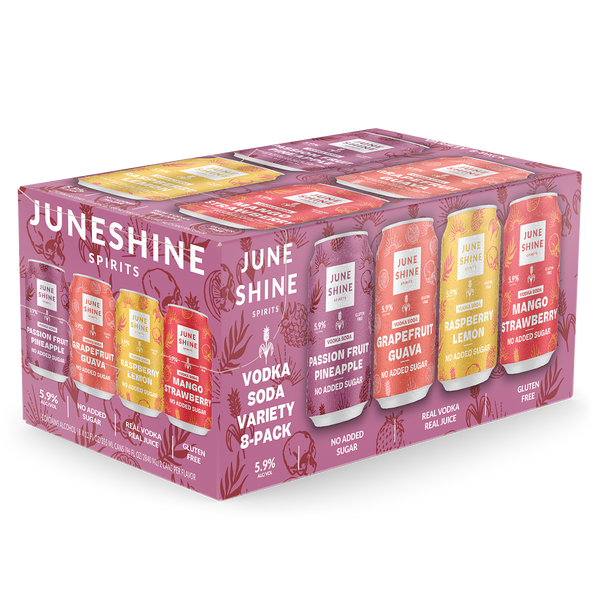 JuneShine Vodka RTD Variety 8 Pack 355ml