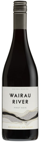 Bottle of Wairau River Marlborough Pinot Noir 2022, a red wine from Marlborough, New Zealand, 750ml