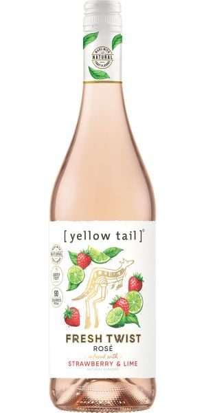 Yellow Tail Fresh Twist Strawbery & Lime Rose